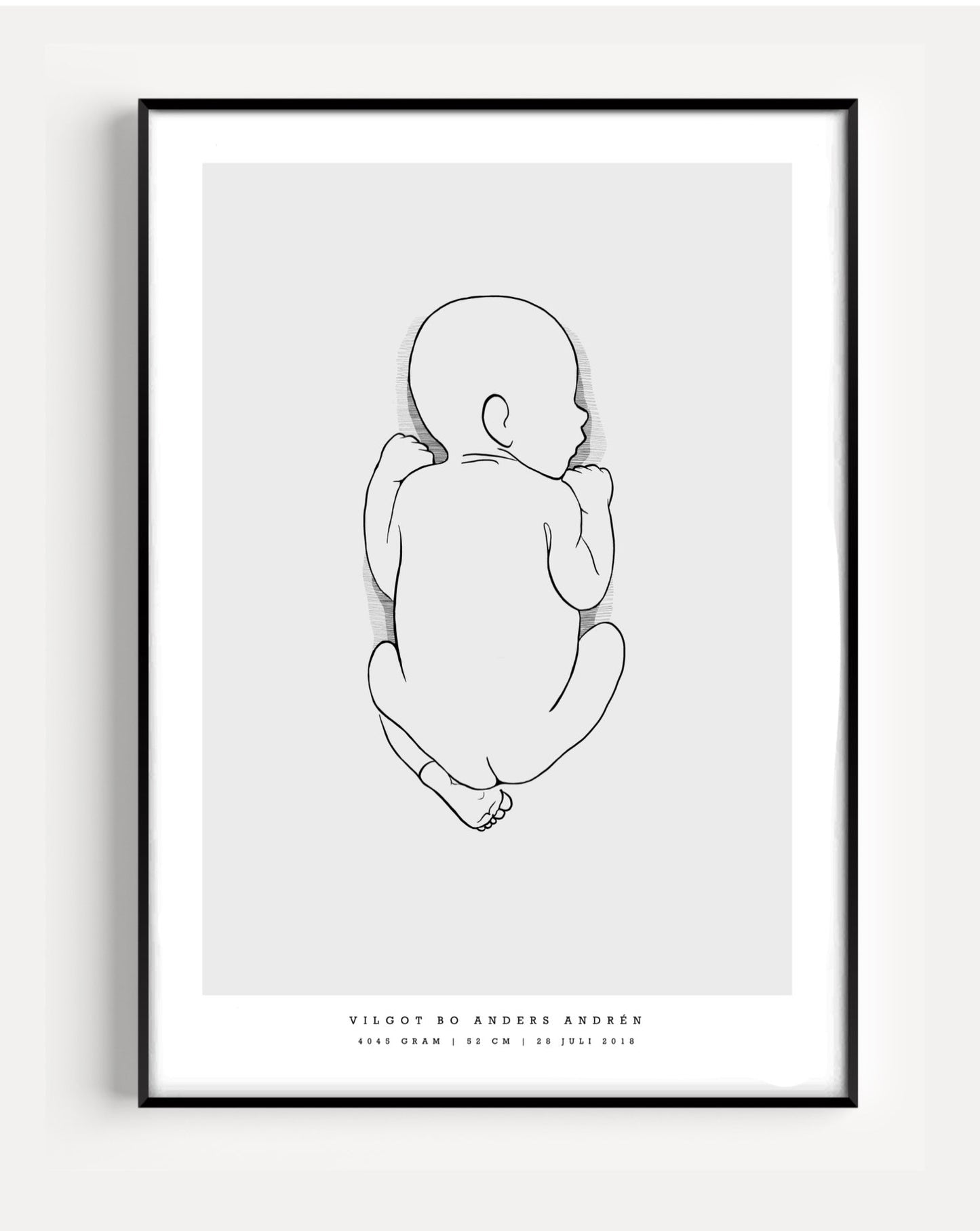 Generisches Geburtsplakat klein 30x40 cm
