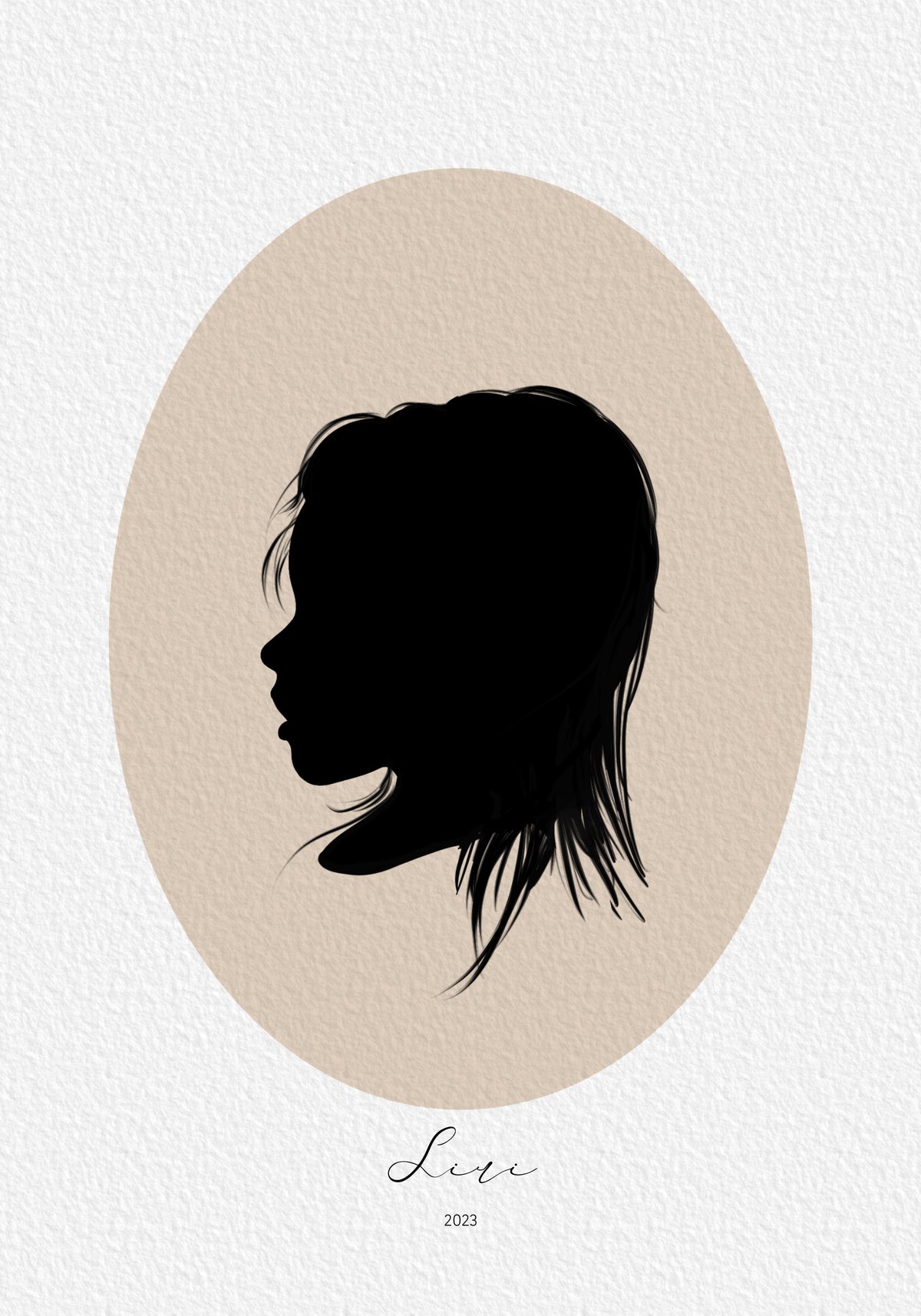 Silhouettenporträt