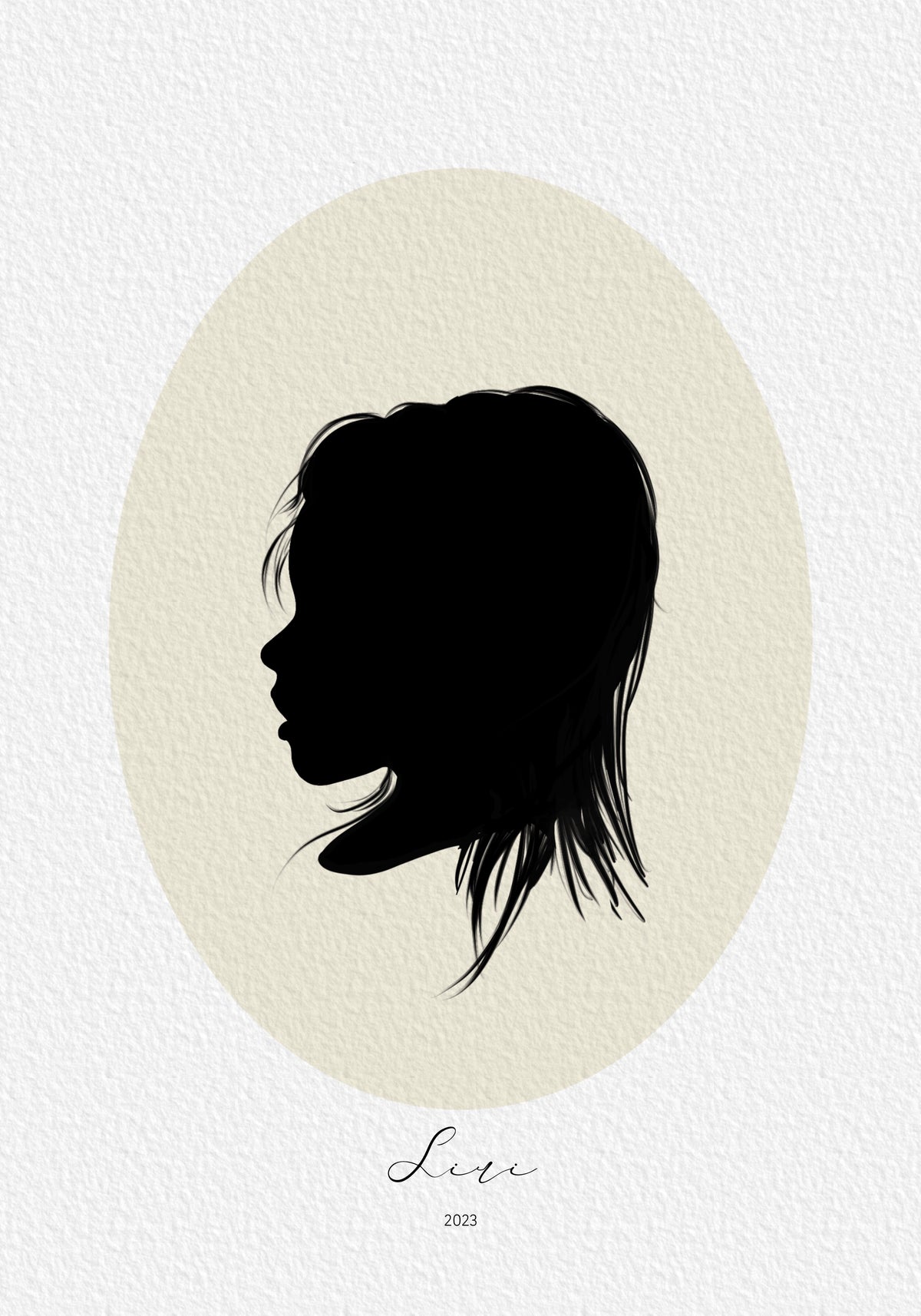 Silhouettenporträt