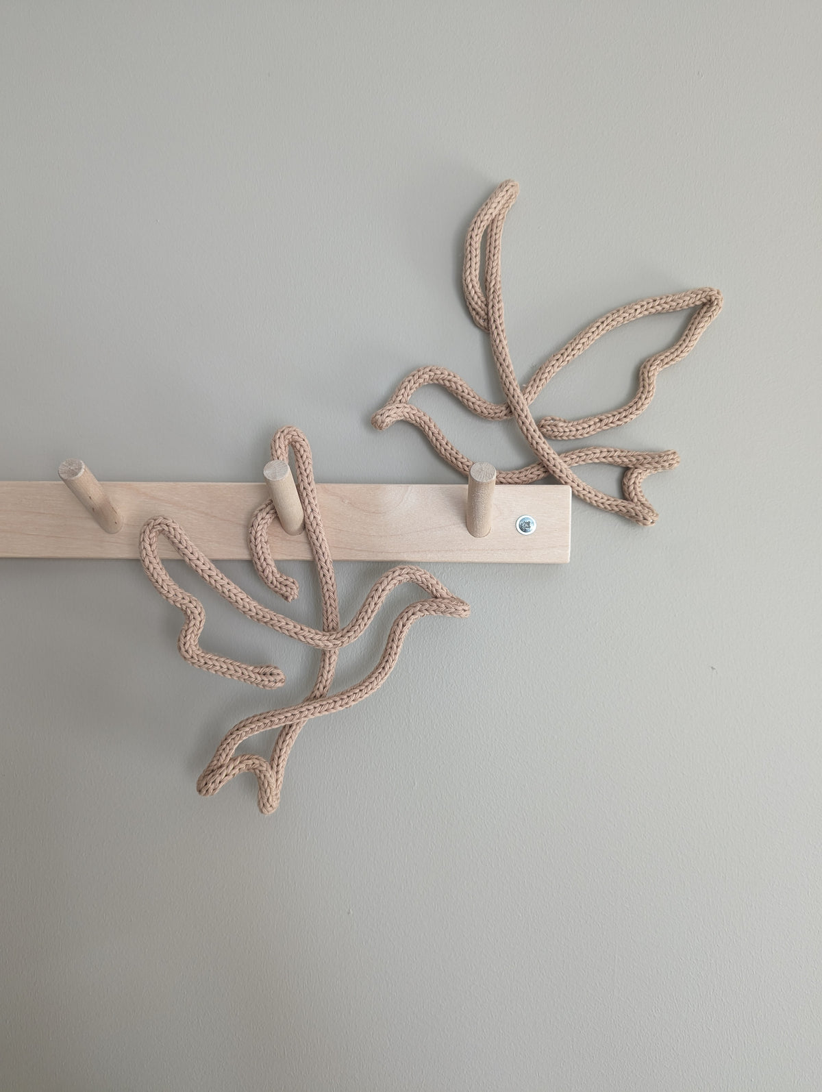 Gestrickte Vögel
