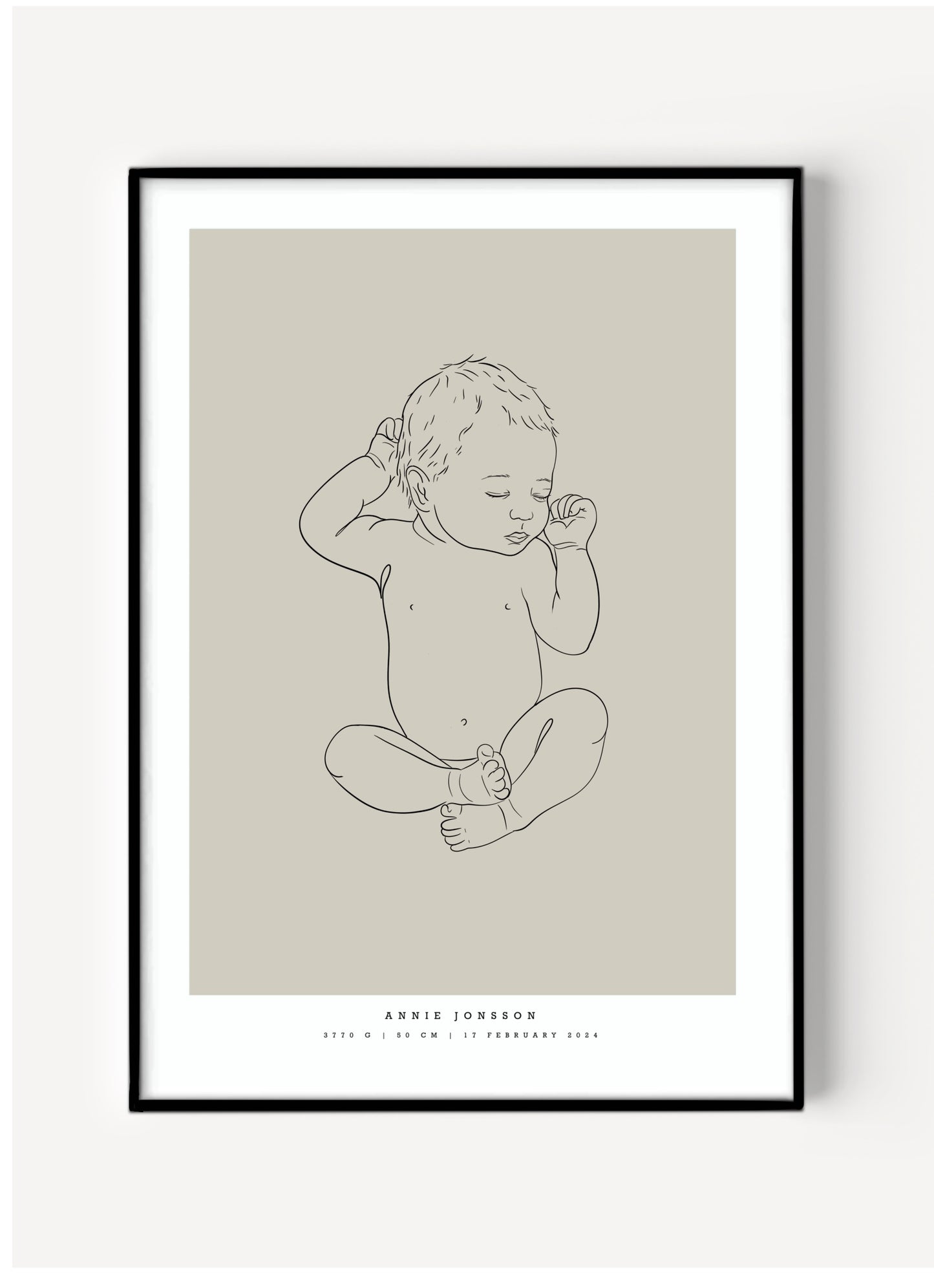 digital birth poster