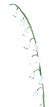 May birth flower – Lily of the Valley, hand-painted