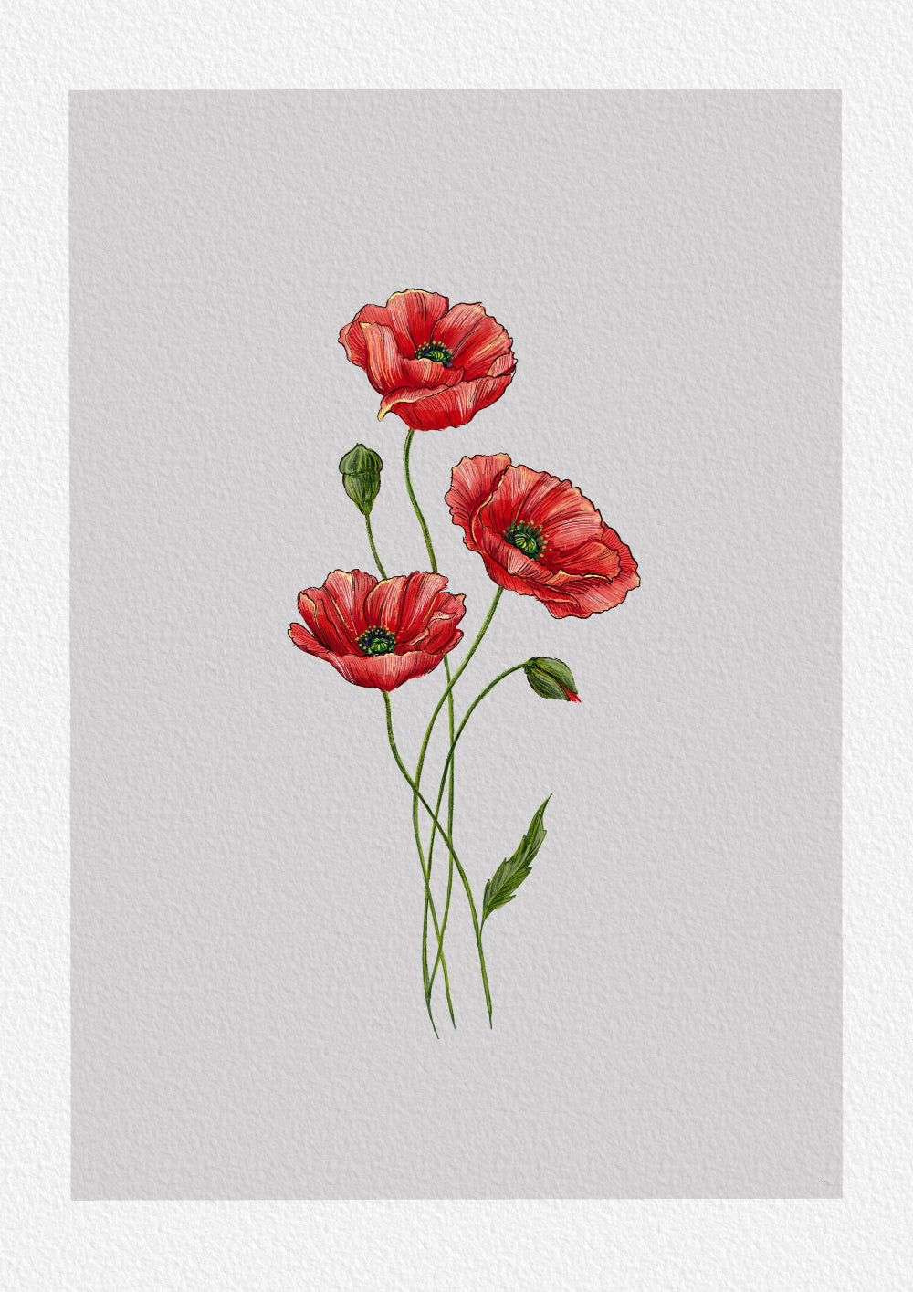 Blumenposter - Kein Text
